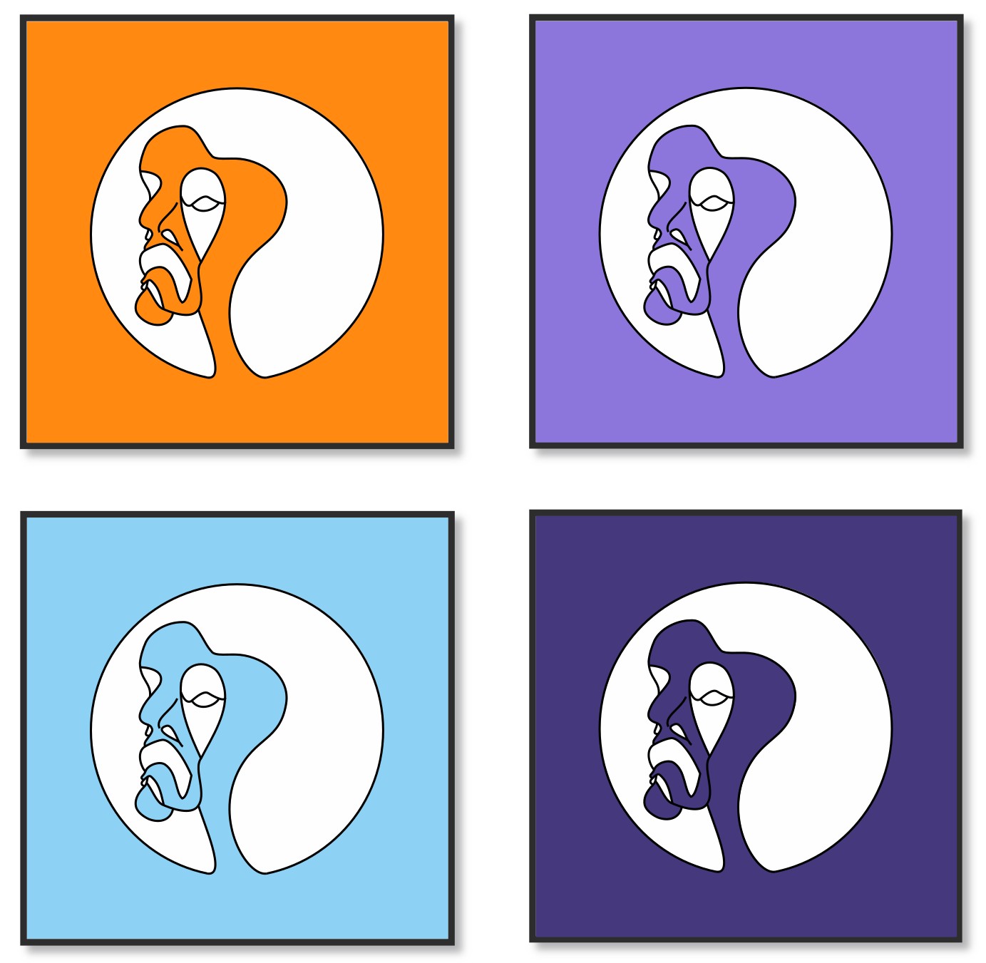 Melancholia - Set of 4